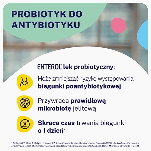 Enterol, probiotyk, 250 mg, 30 kapsułek