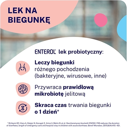 Enterol, probiotyk, 250 mg, 30 kapsułek