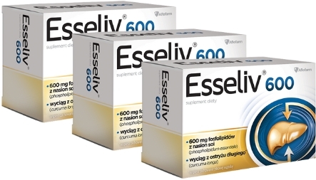Esseliv 600, 30 kapsułek Wielopak x 3