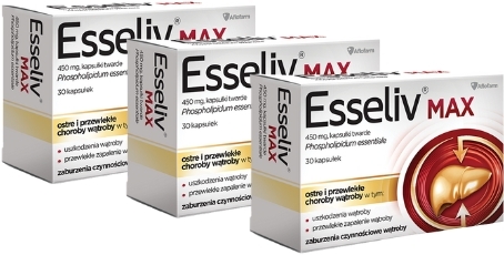 Esseliv Max 0,45 g 30 kapsułek Wielopak x 3