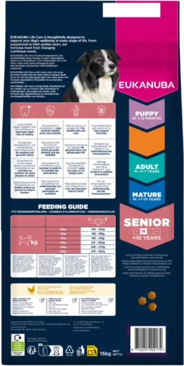 Eukanuba Senior Medium karma dla psa 15 kg