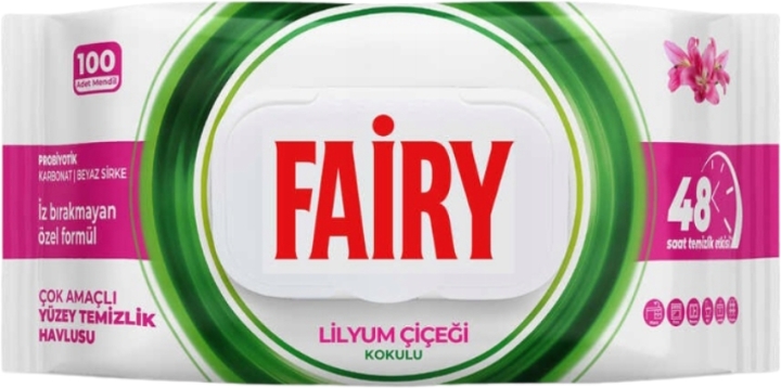 Fairy Chusteczki do czyszczenia LILIA 100 sztuk