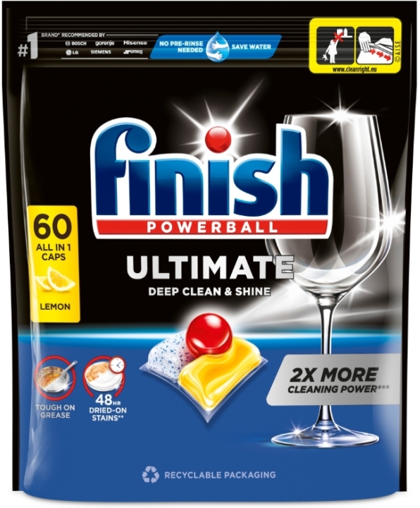 Finish All-in-one Ultimate Lemon kapsułki do zmywarki 60 sztuk