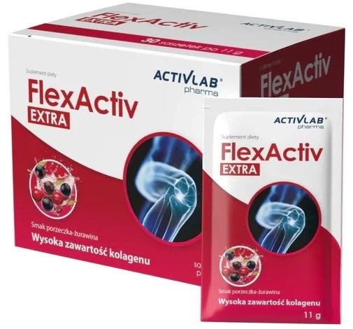 Flexactiv Extra ActivLab Pharma porzeczka - żurawina 30 sasz.