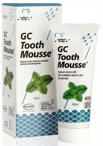 GC Tooth Mousse, płynne szkliwo bez fluoru, smak miętowy, 35 ml