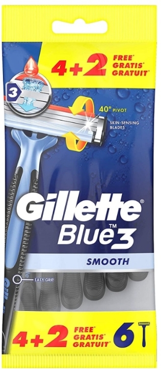 Gillette Blue3 Smooth Jednorazowe maszynki do golenia 4+2 sztuki