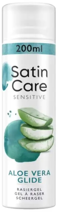 Gillette Satin Care Sensitive Aloe Vera żel do golenia dla kobiet 200 ml