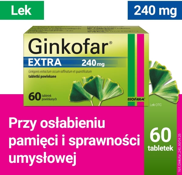 Ginkofar Extra 240mg x 60tabl