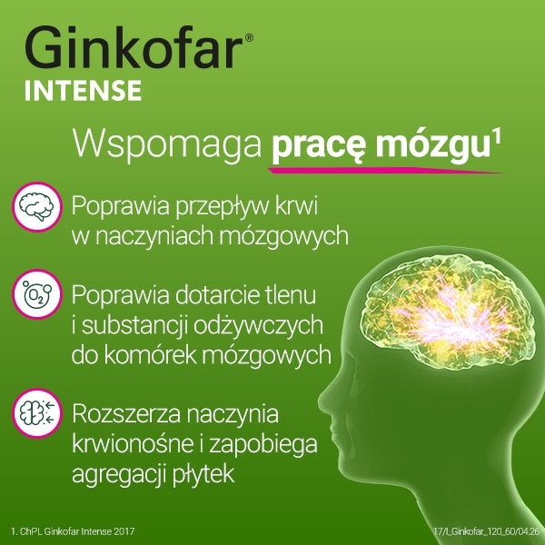 Ginkofar Intense 120 mg 60 tabletek