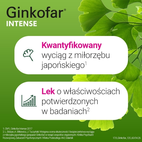 Ginkofar Intense 120 mg 60 tabletek