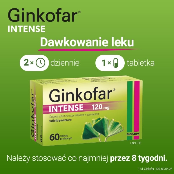Ginkofar Intense 120 mg 60 tabletek