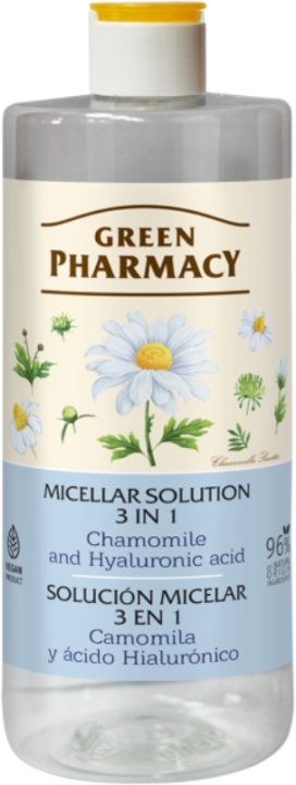 Green Pharmacy Płyn micelarny rumianek i kwas hialuronowy 3w1 500 ml