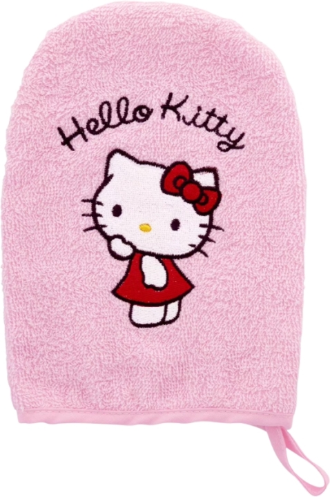 Hello Kitty Haftowana pelerynka kąpielowa + zestaw rękawiczek 1 sztuka