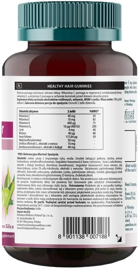 Himalaya Healthy Hair Gummies żelki 60 szt.