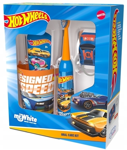Hot Wheels With Mini Car Zestaw do mycia zębów, 1 zest.