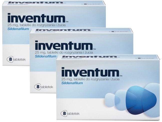 Inventum 25 mg 8 tabletek do rozgryzania i żucia Wielopak x3