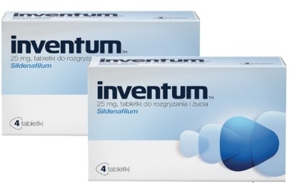 Inventum 4 tabletki do rozgryzania i żucia 25 mg Wielopak x2
