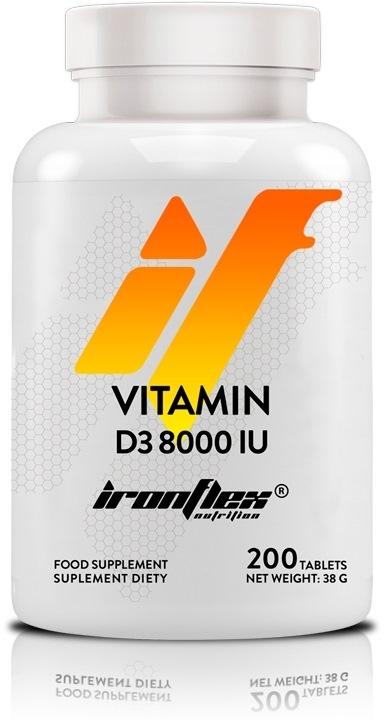 IronFlex Vitamin D3 8000 IU 200 tabletek