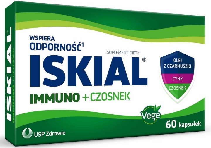 Iskial Immuno + Czosnek 60 kapsułek