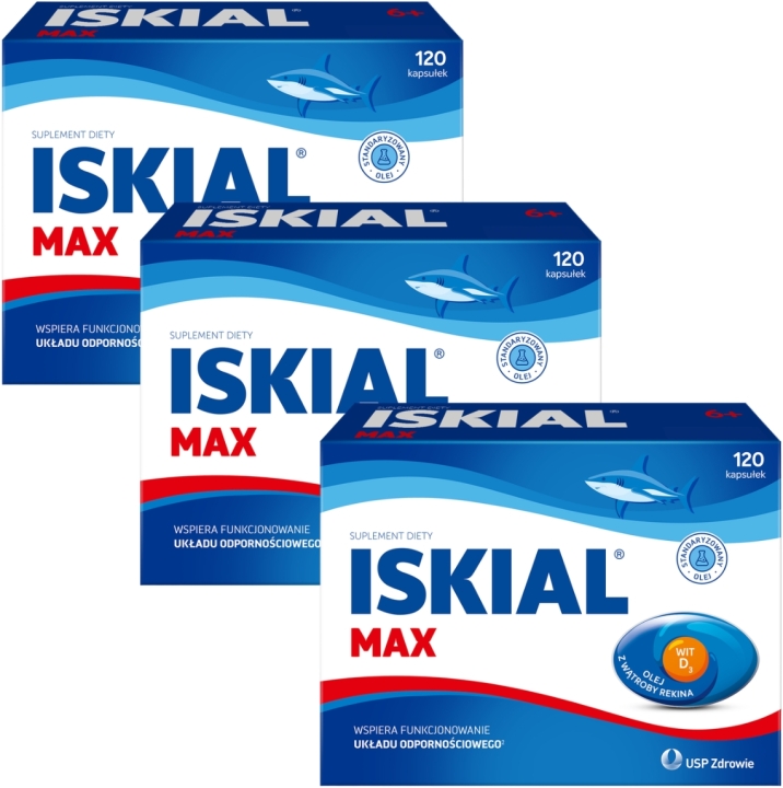 Iskial Max 120 kapsułek Wielopak x3