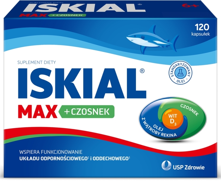 Iskial Max + Czosnek 120 kapsułek