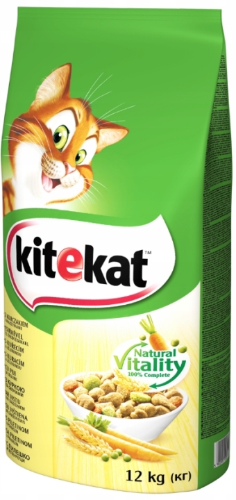 KITEKAT Karma sucha dla kota Kurczak 12 kg