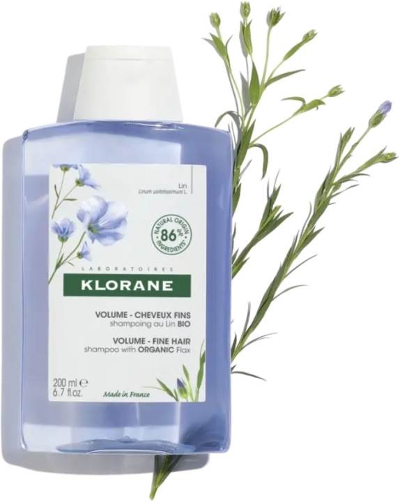Klorane Szampon do mycia włosów z organicznym lnem 200 ml