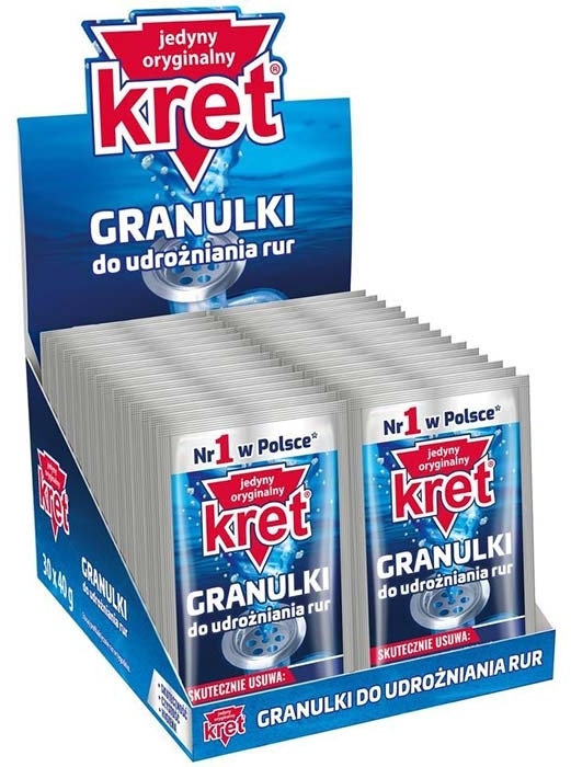 Kret Granulki do udrożniania rur 30 saszetek