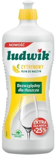 LUDWIK Płyn do mycia naczyń Cytryna 900 g