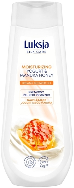LUKSJA Żel pod prysznic nawilżające jogurt i miód manuka 500 ml