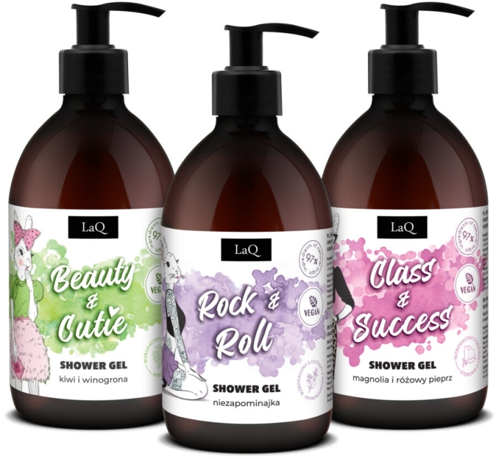 LaQ #Czyściopak BEAUTY & CUTIE: ROCK, CLASS, BEAUTY & CUTIE 3x500ml