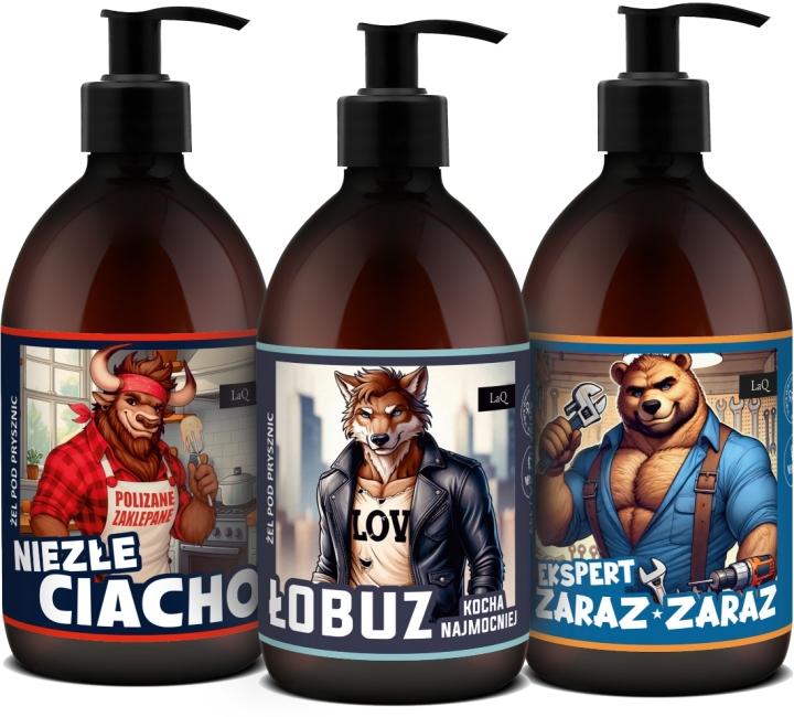 LaQ Czyściopak żele: Ciacho, Łobuz, Ekspert Zaraz Zaraz 3x500ml
