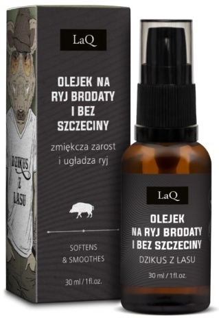 LaQ DZIKUS Z LASU czarny mat olejek po goleniu i do brody 30 ml