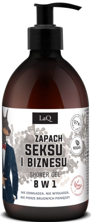 LaQ Doberman Shower Gel 8w1 żel pod prysznic o zapachu Seksu i Biznesu 500 ml