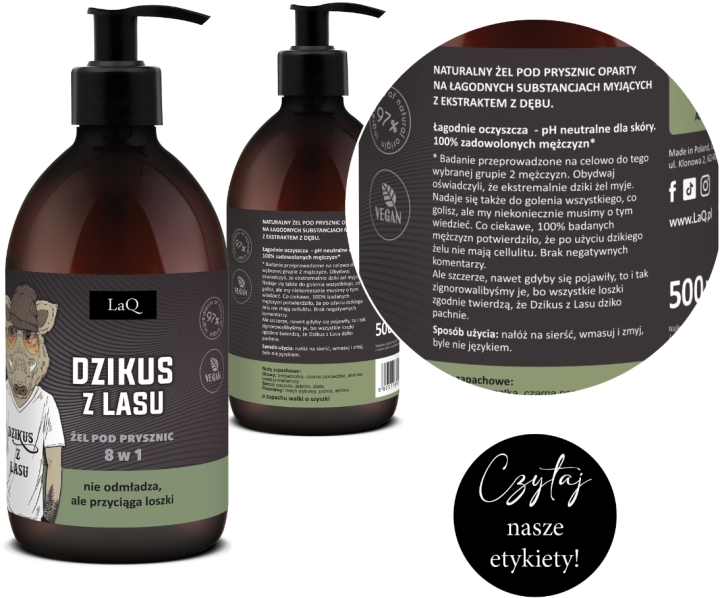 LaQ Dzikus z Lasu żel pod prysznic 8 w 1 500 ml