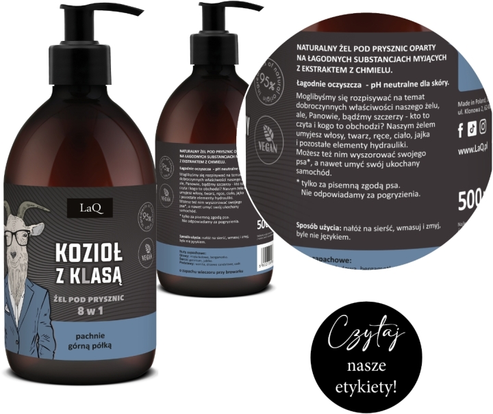 LaQ Kozioł z Klasą żel pod prysznic 8 w 1 500 ml