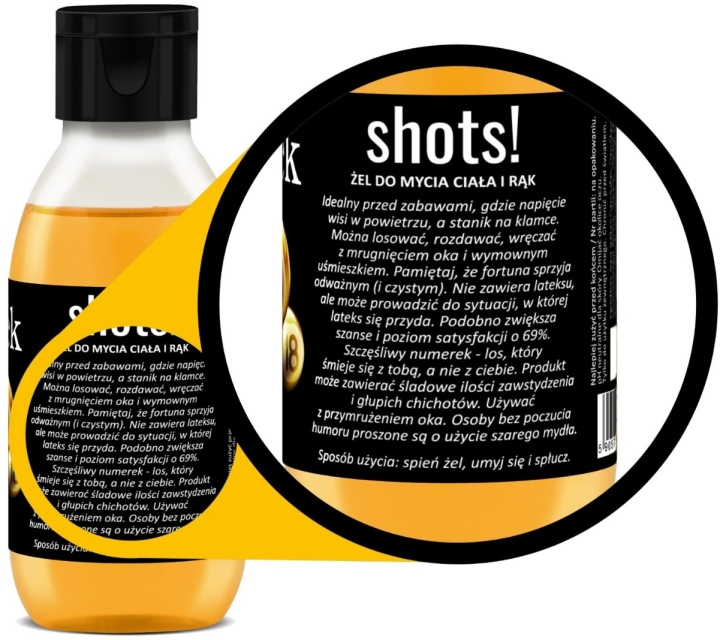 LaQ Mini Shots! SZCZĘŚLIWY NUMEREK żel pod prysznic 100 ml