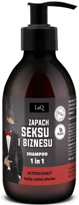 LaQ Oczyszczający szampon dla facetów 1w1 Doberman 300ml