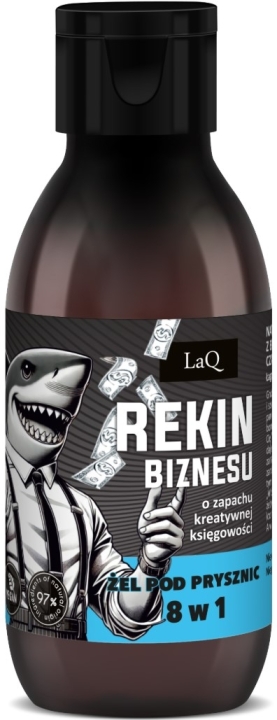 LaQ Rekin Biznesu czarny mat żel pod prysznic 8w1 100 ml