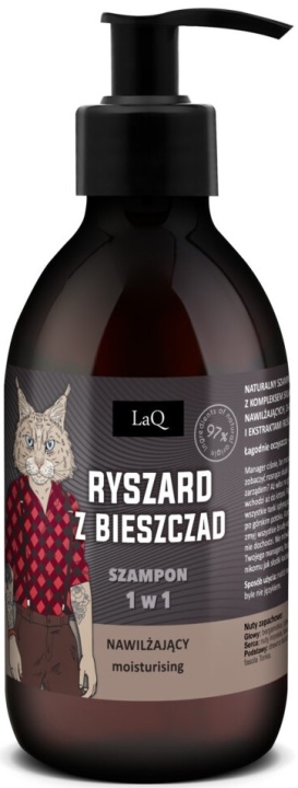 LaQ Ryszard z Bieszczad Nawilżający szampon dla facetów 1w1 300ml