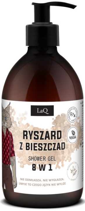 LaQ Ryszard z Bieszczad Shower Gel 8w1 żel pod prysznic z ekstraktem z tabaki 500 ml