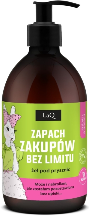 LaQ Zapach Zakupów Bez Limitu żel pod prysznic Kiwi i Winogrona 500 ml