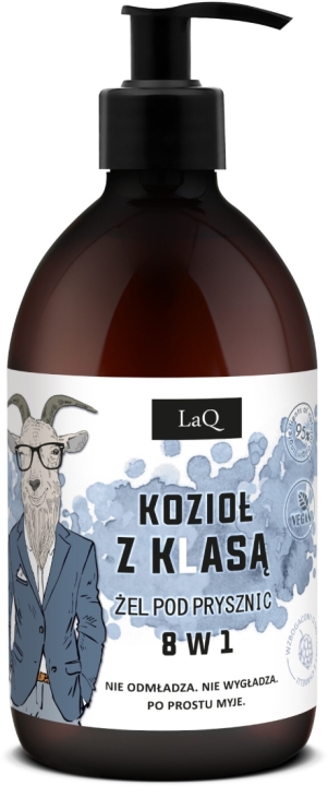 LaQ Kozioł z klasą Żel pod prysznic dla mężczyzn 8 w 1 500 ml