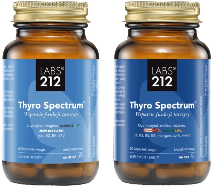 Labs212 Zestaw Thyro Spectrum® na DZIEŃ i na NOC 60 + 30 vege kapsułek