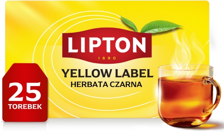 Lipton Yellow Label Herbata czarna 25 saszetek