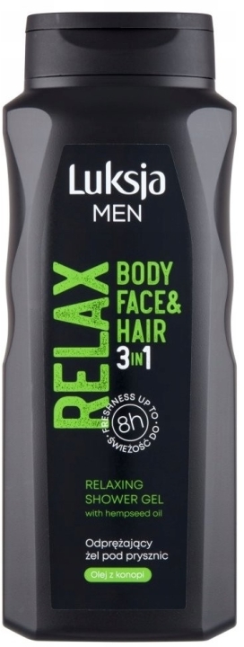 Luksja Men Relax 3w1 Odprężający Żel pod Prysznic 500ml