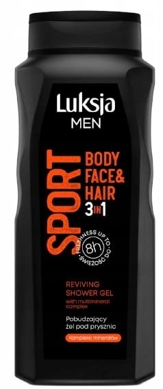 Luksja Men Sport 3w1 Pobudzający żel pod prysznic 500 ml