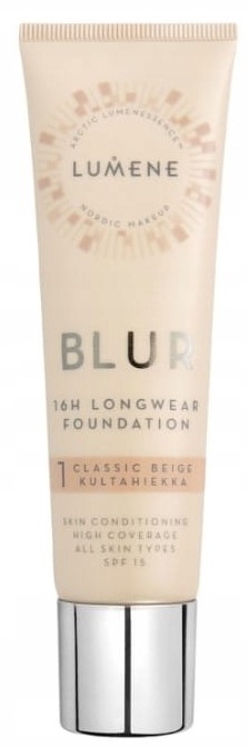 Lumene Blur Długotrwały podkład 16h SPF15 1 Classic Beige 30 ml