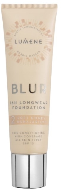 Lumene Blur Długotrwały podkład 16h SPF15 2 Soft Honey 30 ml