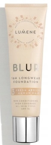 Lumene Blur Długotrwały podkład 16h SPF15 3 Fresh Apricot 30 ml